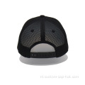 Klassiek op maat gemaakt zwarte mesh geborduurde trucker hoed cap